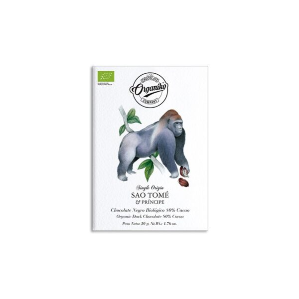 Uppruna súkkulaði 80% Sao Tomé & Prínsipe
