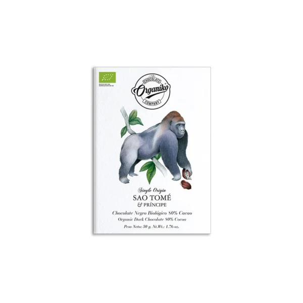 Uppruna súkkulaði 80% Sao Tomé & Prínsipe